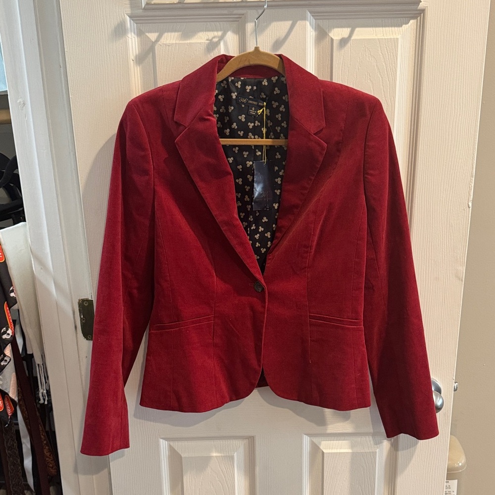 Brooks Brothers Burgundy Corduroy Blazer Jacket